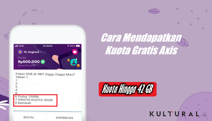 Cara Mendapatkan Kuota Gratis Axis 2023